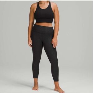 Lululemon align high-rise pant 25" - sz 6 - aqueous emboss black